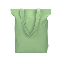 Сумка Fixy из переработанного хлопка с фиксирующей эластичной лентой, зеленое яблоко