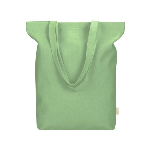 Сумка Fixy из переработанного хлопка с фиксирующей эластичной лентой, зеленое яблоко