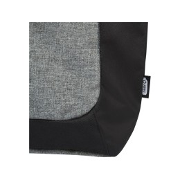 Двухцветная эко-сумка Reclaim на молнии объемом 15 л, изготовленная из переработанных материалов по стандарту GRS, серый яркий