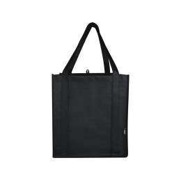 Liberty эко-сумка с прочным днищем объемом 6 л из нетканого материала, переработанного по стандарту GRS, сплошной черный
