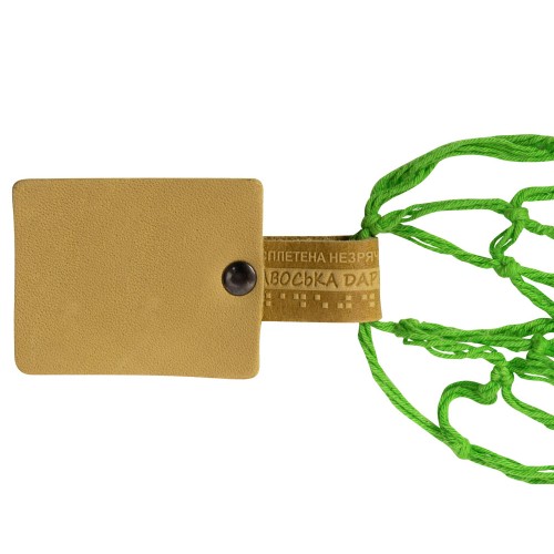 Авоська Dream L наплечная 25 литров с кожаными ручками, яблоко (9)