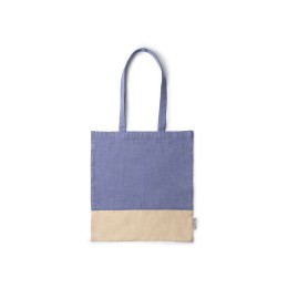 Сумка из переработанного хлопка PALMIRA, королевский синий/натуральный