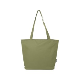 Panama эко-сумка на молнии из переработанных материалов по стандарту GRS объемом 20 л - Оливковый