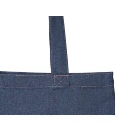 Джинсовая сумка-шоппер "Indigo"  с широкими лямками