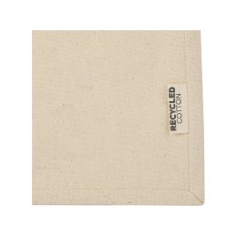 Мини эко-сумка Odessa с клинчиком, изготовленная из переработанного хлопка, сертифицированного согласно GRS, плотностью 220 г/м², объемом 9 л - Натуральный