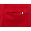 Сумка на молнии Zipper из хлопка 280 г c карманом на молнии спереди, красный