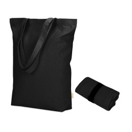 Сумка Fixy из переработанного хлопка с фиксирующей эластичной лентой, черный