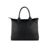 Сумка-шоппер BUGATTI ЭЛЬЗА | ELSA, чёрная, воловья кожа/полиэстер, 46х11х31,5 см