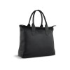 Сумка-шоппер BUGATTI ЭЛЬЗА | ELSA, чёрная, воловья кожа/полиэстер, 46х11х31,5 см
