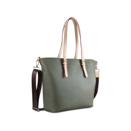 Сумка-шоппер BUGATTI ЭЛЛА | ELLA, оливковая, полиуретан, 47,5х12х32 см