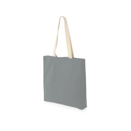 Сумка Donny из хлопка с донной складкой и парусиновыми ручками, серый