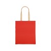 Сумка для шопинга Twin двухцветная из хлопка, 180 г/м2, красный/натуральный
