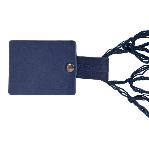 Авоська Dream L наплечная 25 литров с кожаными ручками, темно-синий