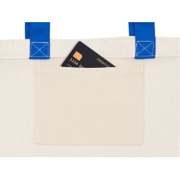 Сумка для шоппинга Cotton из переработанного хлопка 280 г, синий