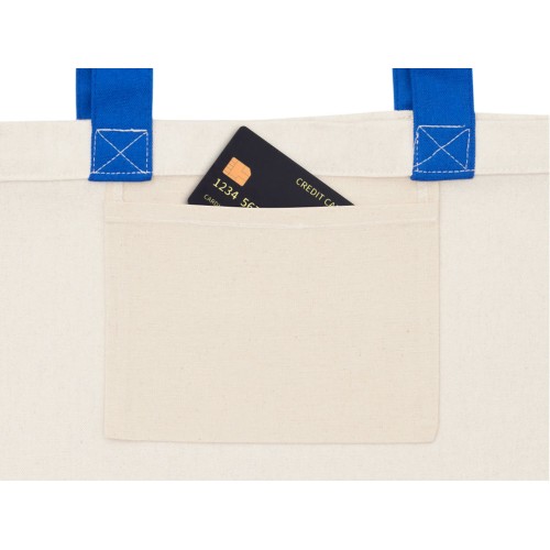 Сумка для шоппинга Cotton из переработанного хлопка 280 г, синий