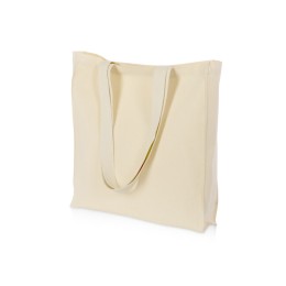 Сумка Donny из хлопка с донной складкой и парусиновыми ручками, натуральный