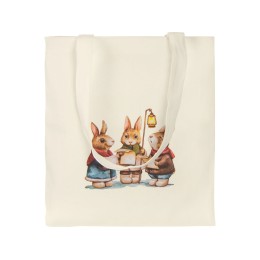 Сумка "Element" из хлопка для покупок, 200 г, натуральный (Р)