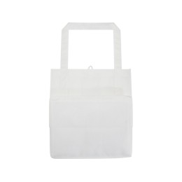 Liberty эко-сумка с прочным днищем объемом 6 л из нетканого материала, переработанного по стандарту GRS - Белый