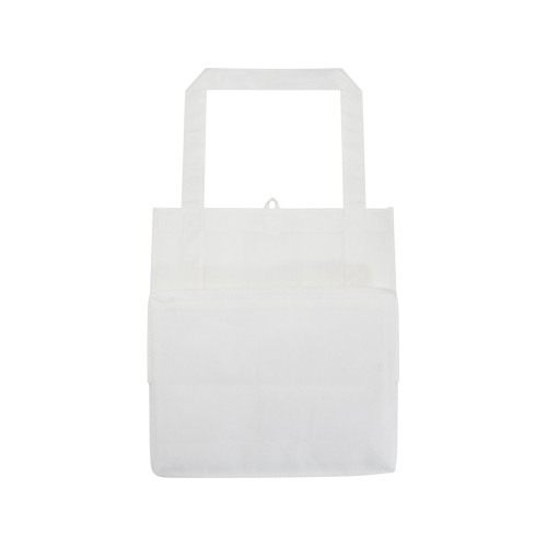 Liberty эко-сумка с прочным днищем объемом 6 л из нетканого материала, переработанного по стандарту GRS - Белый