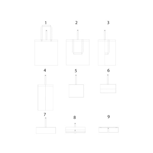Складная эко-сумка Nevada из хлопка плотностью 100 г/м2, зеленый