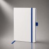 Блокнот "ColorNote White", твердая обложка A5, 80 листов, белый с синим