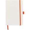 Блокнот "ColorNote White", твердая обложка A5, 80 листов, белый и оранжевый