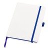 Блокнот "ColorNote White", твердая обложка A5, 80 листов, белый с синим