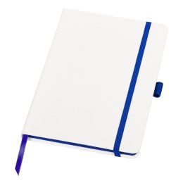 Блокнот "ColorNote White", твердая обложка A5, 80 листов, белый с синим