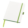 Блокнот "ColorNote White", твердая обложка A5, 80 листов, белый и зеленое яблоко