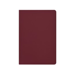 Бизнес-тетрадь А5 "Pragmatic Contrast", 40 листов в клетку, бордовый с темно-серым срезом