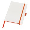 Блокнот "ColorNote White", твердая обложка A5, 80 листов, белый и оранжевый