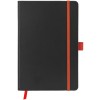 Блокнот "ColorNote Black", твердая обложка A5, 80 листов, черный с оранжевым