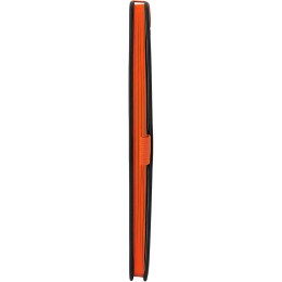 Блокнот "ColorNote Black", твердая обложка A5, 80 листов, черный с оранжевым
