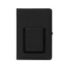 Блокнот "Pocket" 140*205 мм с карманом для телефона, черный