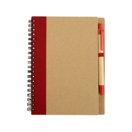 Подарочный набор Essentials с флешкой и блокнотом А5 с ручкой, красный