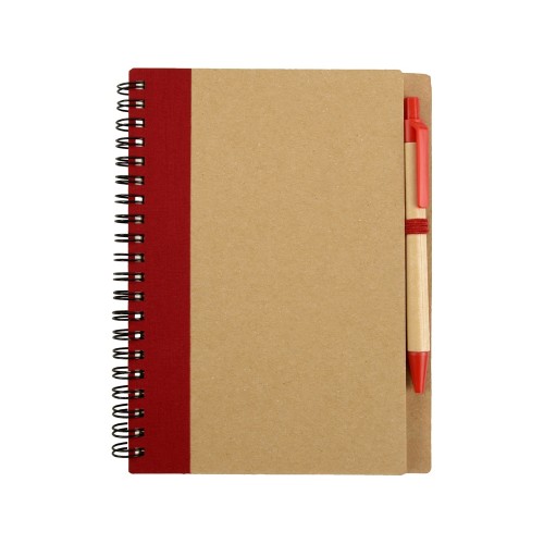 Подарочный набор Essentials с флешкой и блокнотом А5 с ручкой, красный