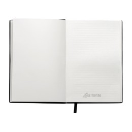 Набор блокнот в гибкой обложке А5 и металлическая шариковая ручка "Nabokov", черный