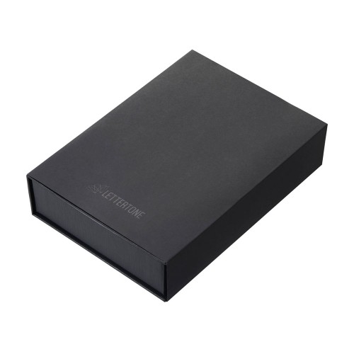 Подарочный набор "Goethe" с блокнотом А5, 2-мя ручками и картхолдером, черный