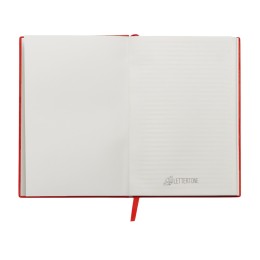 Набор блокнот в гибкой обложке А5 и металлическая шариковая ручка "Nabokov", красный