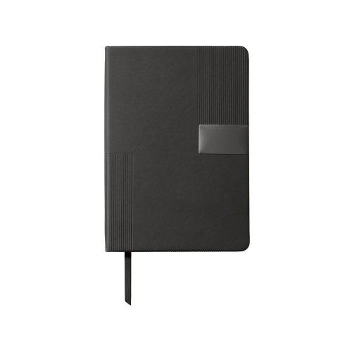 Подарочный набор "Tesla" с блокнотом А5, ручкой и пауэрбенком на 10 000 mAh, черный