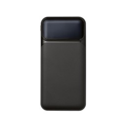 Подарочный набор "Tesla" с блокнотом А5, ручкой и пауэрбенком на 10 000 mAh, черный