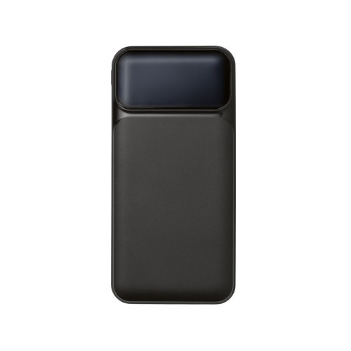 Подарочный набор "Tesla" с блокнотом А5, ручкой и пауэрбенком на 10 000 mAh, черный