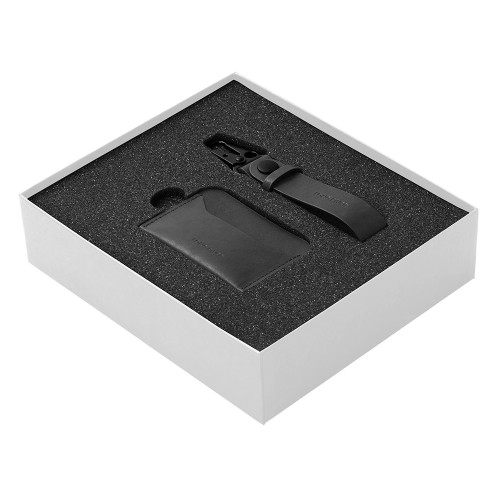 Подарочный набор Long River: картхолдер, ремешок для ключей, белая коробка