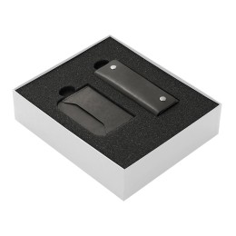 Подарочный набор Long River: картхолдер, ключница (без лого Long River), белая коробка