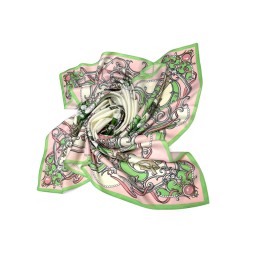 Набор: платок «Ландыши» и свеча «Весенние цветы»