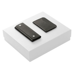 Подарочный набор Long River: картхолдер, ключница (без лого Long River), белая коробка