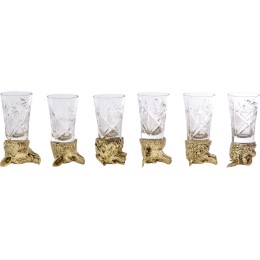 Подарочный набор "Русская охота", темно-коричневый/молочный