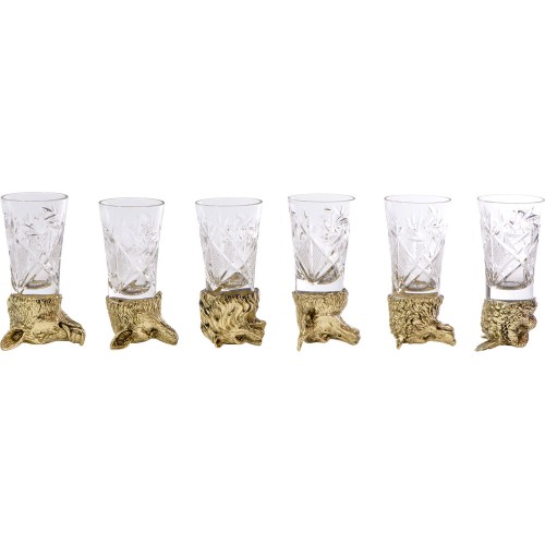 Подарочный набор "Русская охота", темно-коричневый/молочный