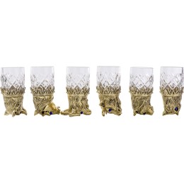 Подарочный набор "Русская охота", темно-коричневый/рыжий