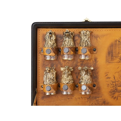 Подарочный набор «Королевская охота», коричневый